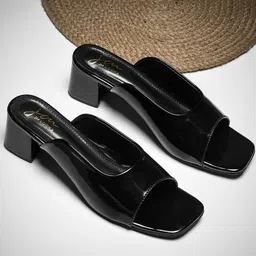 JM Looks Women Open Toe Block Heel Sandals-74