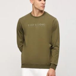 Pepe Jeans Olive Cotton Regular Fit Printed Sweatshirt-20