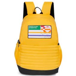 United Colors of Benetton Zac Yellow Polyester Quilted Backpack-28