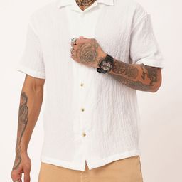 WROGN Urban Cool Seersucker Textured Oversized Shirt-image-15