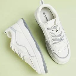 Ginger by Lifestyle Women's White & Grey Sneakers-image-101
