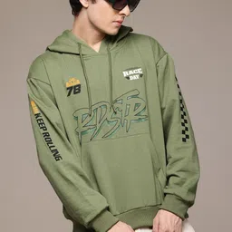 Roadster The Lifestyle Co. Printed Relaxed Fit Hooded Sweatshirt-picture-12
