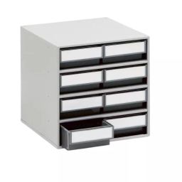 Treston 8 Drawer Storage Unit Plastic 395 x400 x300 mm Grey, 0840-3-image-88