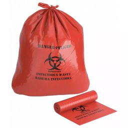 TOUGH GUY Infectious Waste 45 gal Biohazard Bags, 31DK92 (Red) (Pack of 200)-image-22
