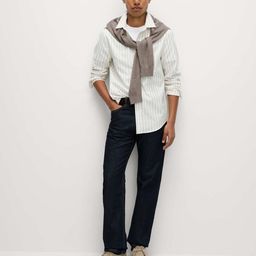 Marks & Spencer Striped Pure Cotton Spread Collar Shirt-picture-16