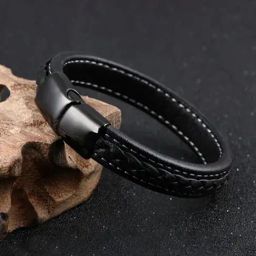 YouBella European Hot Retro Style Leather Band Bracelet for Men-image-95