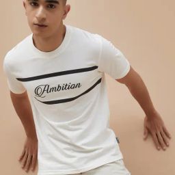 Fame Forever By Lifestyle Cream Cotton Regular Fit Printed T-Shirt-image-72