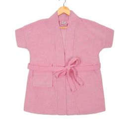 Creeva Pink Micro Terry 120 GSM Melodious Kids Bathrobe 0-1 Yrs-73