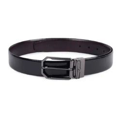 Van Heusen Black Leather Waist Belt for Men-image-36