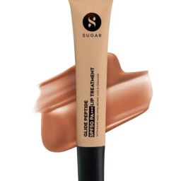 SUGAR Cosmetics Glide Peptide SPF 50 PA+++ Lip Treatment 02 Caramel Crepe - 10 ml-34