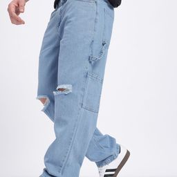 glitchez Men Relaxed Fit Ripped Jeans-image-43