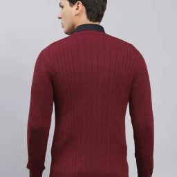 Monte Carlo Wine Regular Fit Texture Pullover image 2