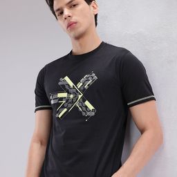 HRX by Hrithik Roshan Brand Logo Print Lifestyle T-shirt-picture-44