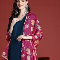 Anouk Regular Gotta Patti Kurta with Trousers & With Dupatta-picture-12
