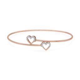 Malabar Gold and Diamonds 18k IGI Certified Diamond & Rose Gold Bangle for Women-image-27
