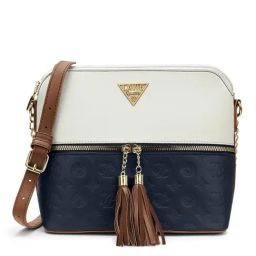 Lavie Navy Color Block Sling Handbag-14