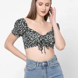 VASTRADO Black Floral Printed Top-picture-42