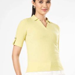 Annabelle by Pantaloons Green Plain Top-image-30