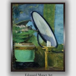 The Art House Blue And Green Abstract Wooden Framed Canvas Painting Wall Art-image-22