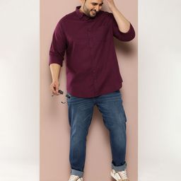 Sztori Men Plus Size Solid Regular Fit Casual Shirt-image-40