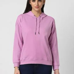 Van Heusen Purple Regular fit Solid Hooded Sweatshirt-image-41