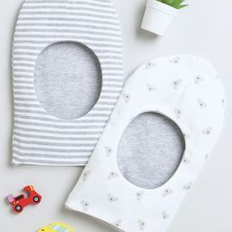 BUMZEE Infants Boys Pack Of 2 Printed Reversible Balaclava Caps-24