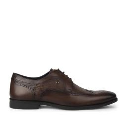 Bata Men's Brown Derby Shoes-picture-21