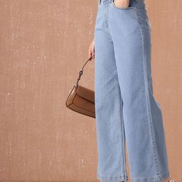 all about you Women Wide Leg High-Rise Stretchable Jeans-image-27