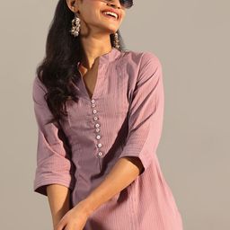 Libas Striped Mandarin Collar Straight Kurta-picture-31