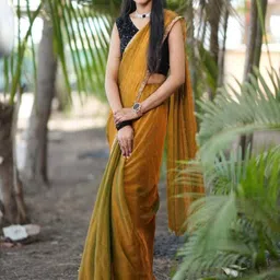 VRAGI Beads and Stones Pure Chiffon Saree-image-34