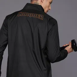 HRX by Hrithik Roshan Rapid-Dry Typography Print Training Tailored Jacket-image-41
