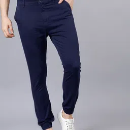 HIGHLANDER Men Blue Slim Fit Joggers-image-1