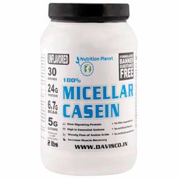 Nutrition Planet 100% Micellar Casein,  2 lb  Unflavoured -image-68