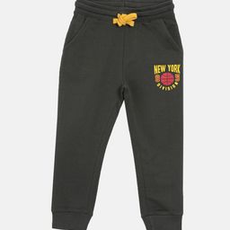 3PIN Boys Olive Green Cotton Solid Joggers-image-54