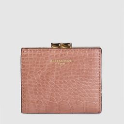 Accessorize Women Pink Animal Textured Two Fold Wallet-58