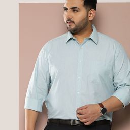 Sztori Men Plus Size Striped Formal Shirt-picture-15