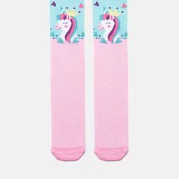 EL REGALO Girls Unicorn Printed Knee-Length Socks-picture-29