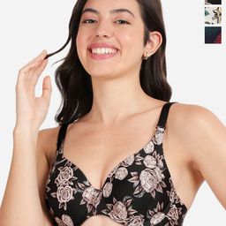 shyaway Floral Bra Medium Coverage Underwired Lightly Padded-image-78