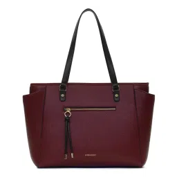 MIRAGGIO Maroon Abby Tote Bag (XL)-picture-0