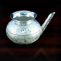 ASTRO-D Silver-Toned Self Design Silver Ritual Kindi Pooja Essential-picture-42