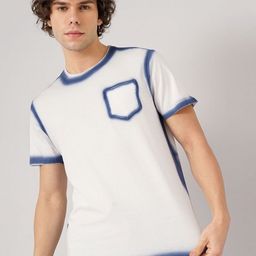Genoa Men Tie and Dye Dyed Pockets Slim Fit T-shirt-image-42