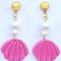 VMA PLAY FASHION Gold Plated Pearls Beaded Contemporary Drop Earrings-image-40