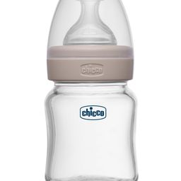 Chicco Well Being Glass Feeding Bottle Slow Flow Beige- 120 ml-image-72
