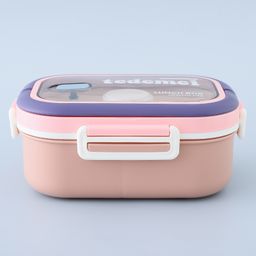 Free Size Lunch Box With Handle - Purple-16