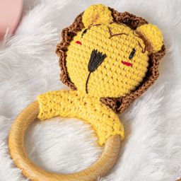 Jim N Jam Crochet Rattle and Teether - Yellow-27