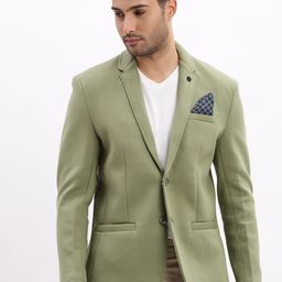 SHOWOFFFF Single-Breasted Slim Fit Notch Lapel Collar Blazer-12