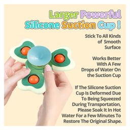 ADKD Butterfly Spinners Toy Waterproof Suction Cup Spinning Rotating Top (Random Color & Design) image 2