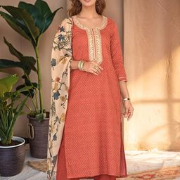 Aaghnya Women Viscose Rayon Printed Kurta Sets-image-78