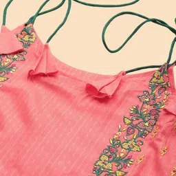 Anouk Rustic Women Solid Embroidered Kurta with Trousers & Dupatta image 2