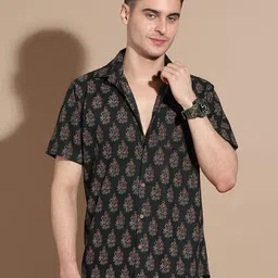 Anouk Men Smart Floral Opaque Printed Casual Shirt-image-63